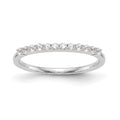 14k White Gold 1/4 carat Diamond Complete Wedding Band