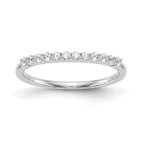 14k White Gold 1/4 carat Diamond Complete Wedding Band