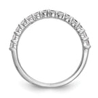 14k White Gold 1/2 carat Diamond Complete Wedding Band