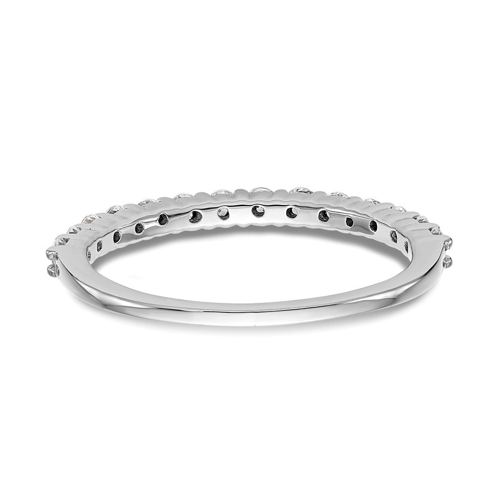 14k White Gold 1/2 carat Diamond Complete Wedding Band