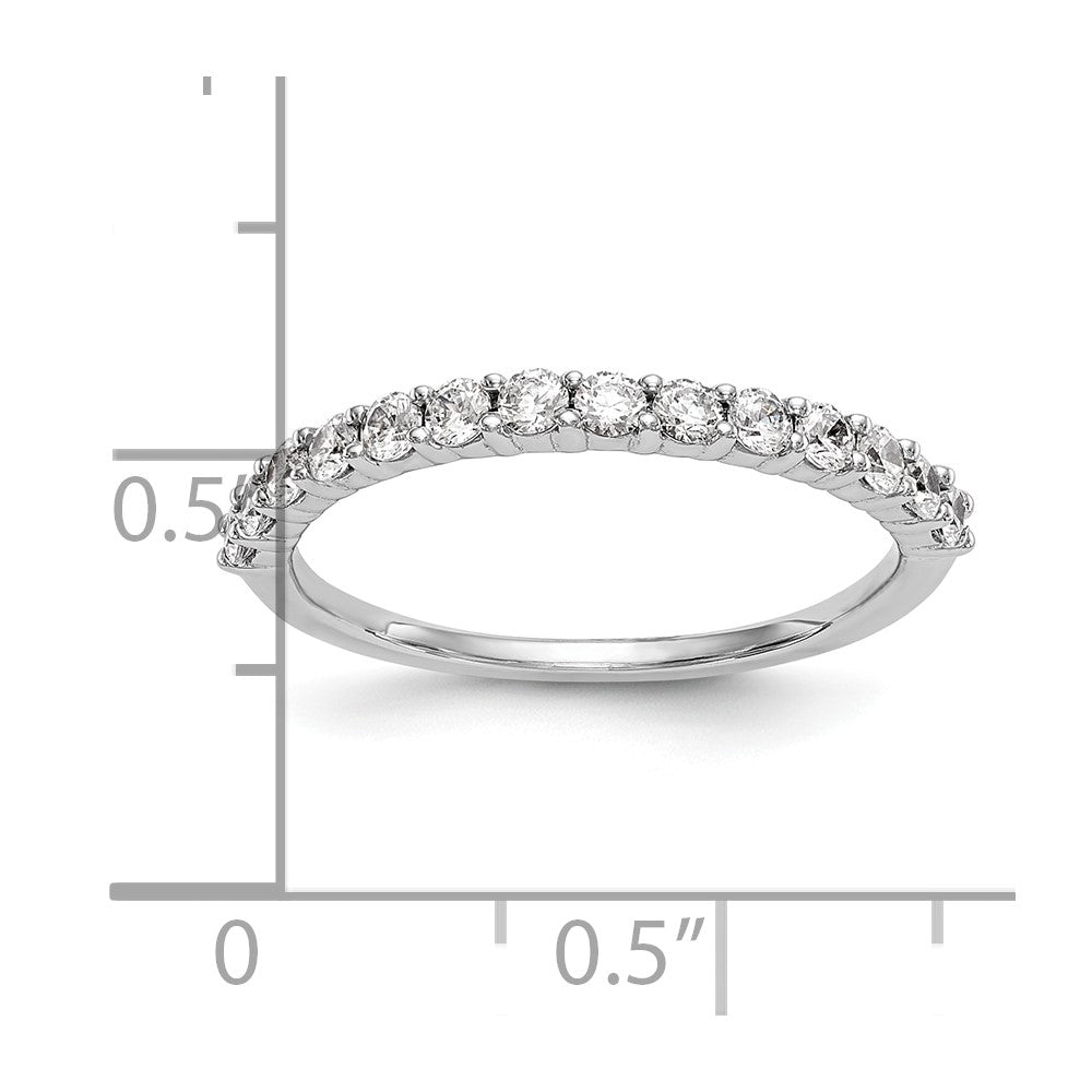14k White Gold 1/2 carat Diamond Complete Wedding Band