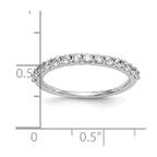 14k White Gold 1/2 carat Diamond Complete Wedding Band