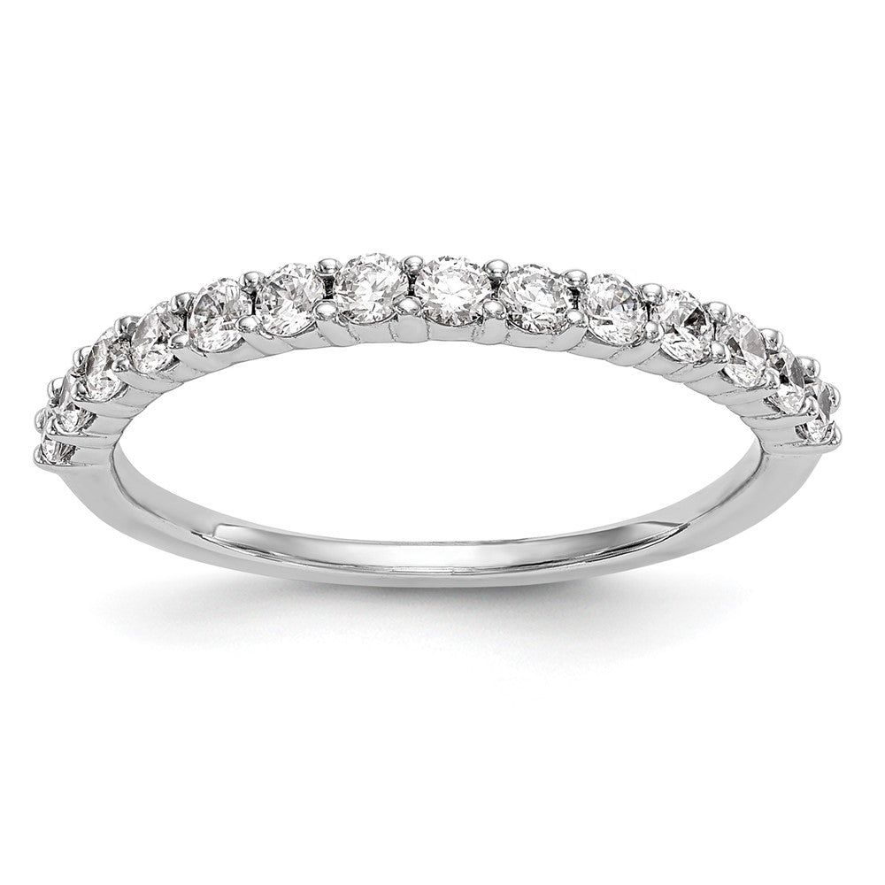 14k White Gold 1/2 carat Diamond Complete Wedding Band