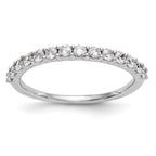 14k White Gold 1/2 carat Diamond Complete Wedding Band