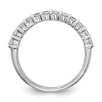 14k White Gold 5/8 carat Diamond Complete Wedding Band