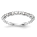 14k White Gold 5/8 carat Diamond Complete Wedding Band