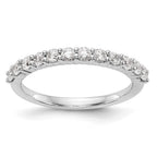 14k White Gold 5/8 carat Diamond Complete Wedding Band