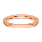 True Origin 14K Rose Gold 3/8 carat Lab Grown Diamond VS+ F+ Complete Wedding Band