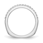 True Origin 14K White Gold 3/8 carat Lab Grown Diamond VS+ F+ Complete Wedding Band