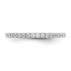 True Origin 14K White Gold 3/8 carat Lab Grown Diamond VS+ F+ Complete Wedding Band
