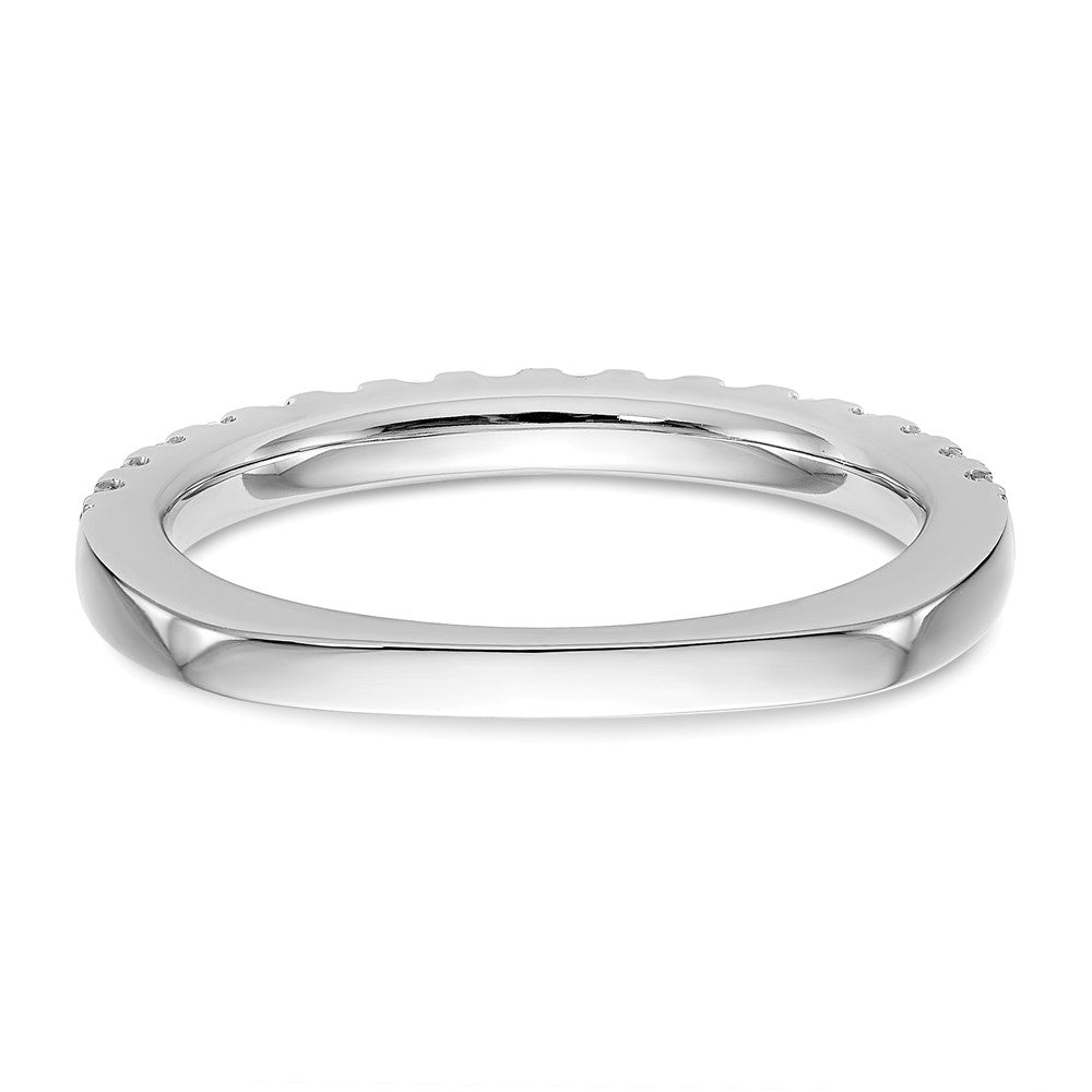 True Origin 14K White Gold 3/8 carat Lab Grown Diamond VS+ F+ Complete Wedding Band