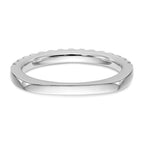 True Origin 14K White Gold 3/8 carat Lab Grown Diamond VS+ F+ Complete Wedding Band