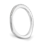 True Origin 14K White Gold 3/8 carat Lab Grown Diamond VS+ F+ Complete Wedding Band