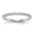 True Origin 14K White Gold 3/8 carat Lab Grown Diamond VS+ F+ Complete Wedding Band
