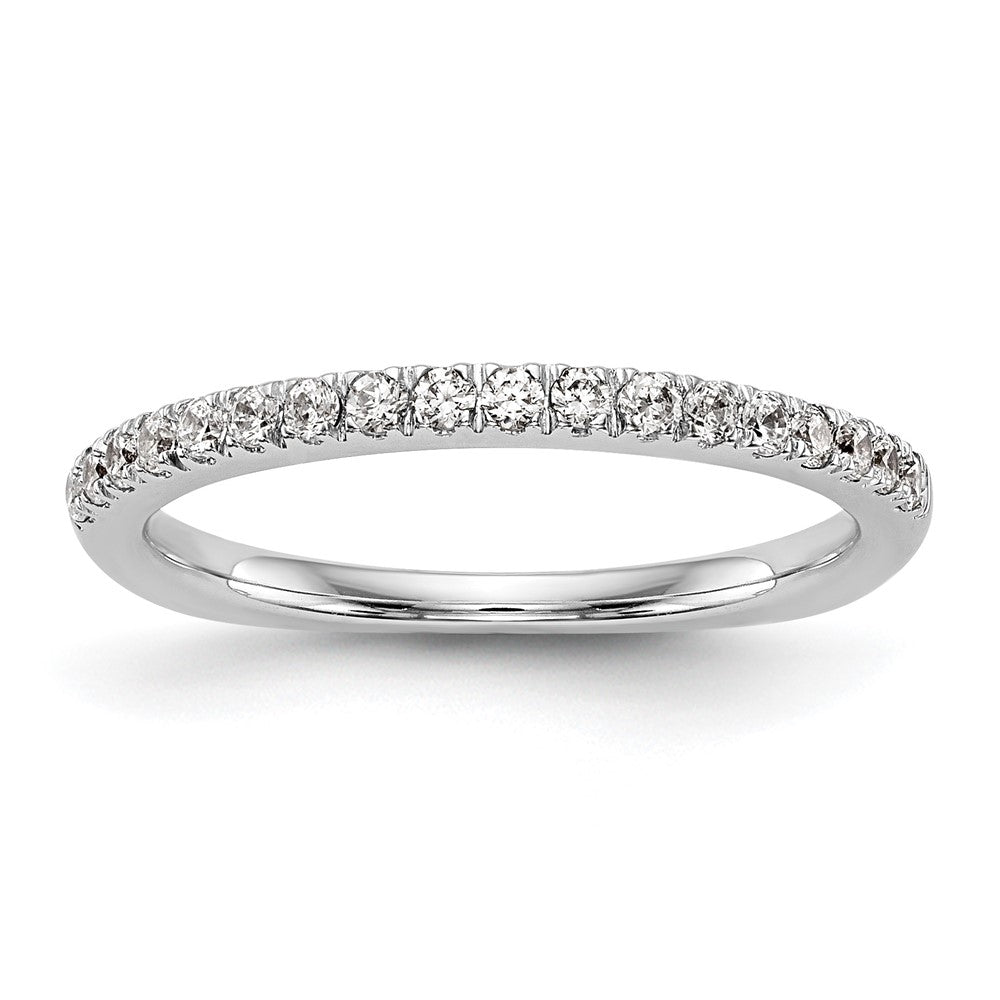 True Origin 14K White Gold 3/8 carat Lab Grown Diamond VS+ F+ Complete Wedding Band