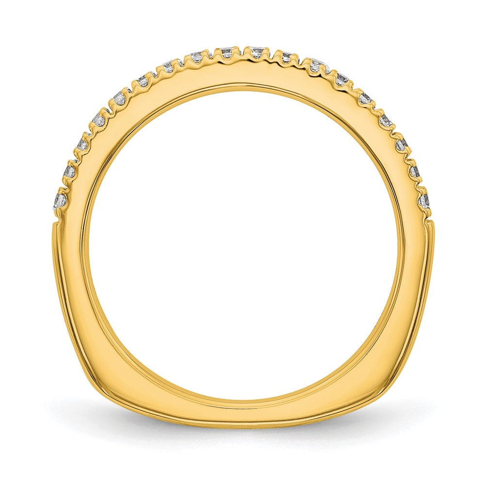 True Origin 14K Yellow Gold 3/8 carat Lab Grown Diamond VS+ F+ Complete Wedding Band