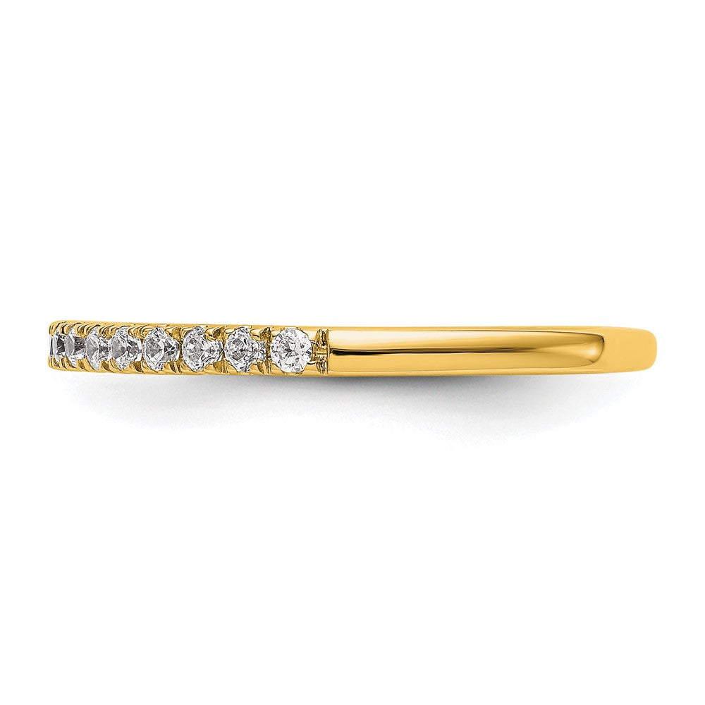 True Origin 14K Yellow Gold 3/8 carat Lab Grown Diamond VS+ F+ Complete Wedding Band