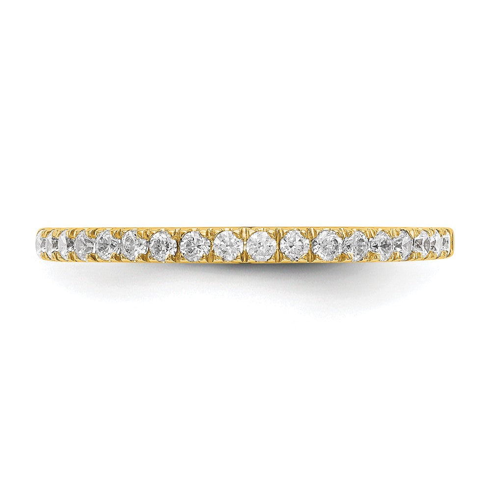 True Origin 14K Yellow Gold 3/8 carat Lab Grown Diamond VS+ F+ Complete Wedding Band