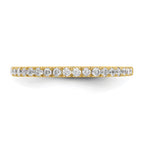 True Origin 14K Yellow Gold 3/8 carat Lab Grown Diamond VS+ F+ Complete Wedding Band