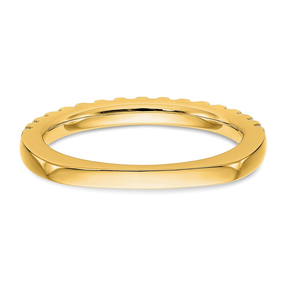 True Origin 14K Yellow Gold 3/8 carat Lab Grown Diamond VS+ F+ Complete Wedding Band