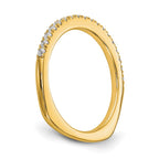 True Origin 14K Yellow Gold 3/8 carat Lab Grown Diamond VS+ F+ Complete Wedding Band