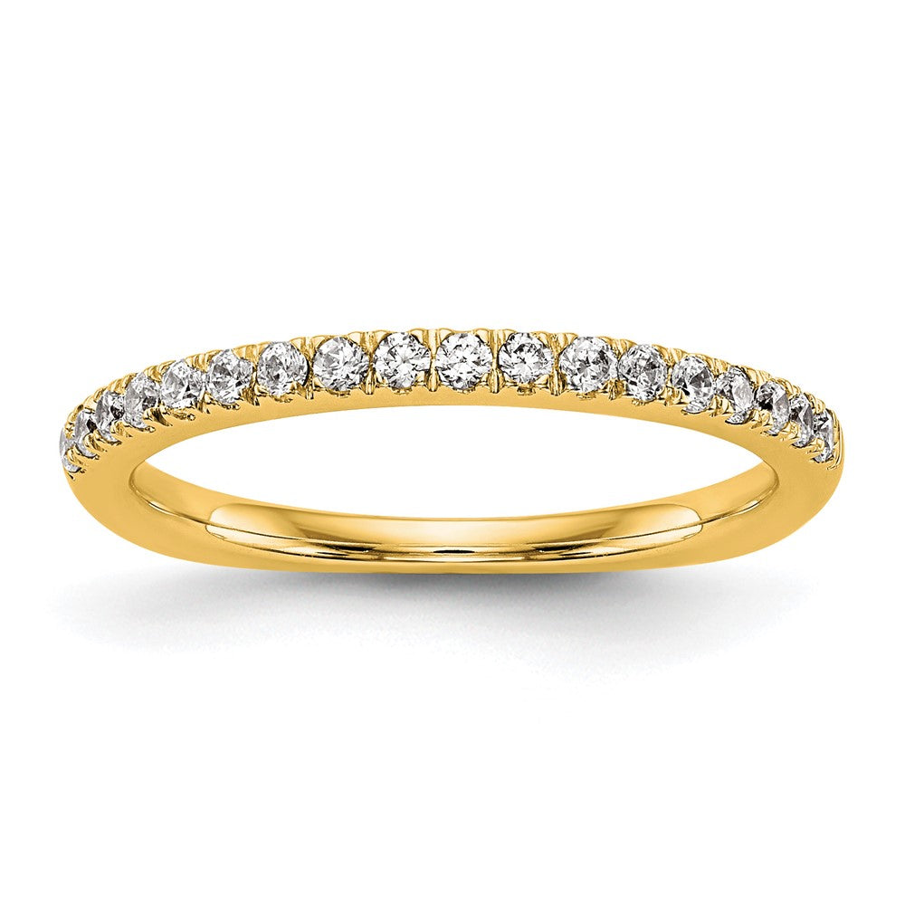 True Origin 14K Yellow Gold 3/8 carat Lab Grown Diamond VS+ F+ Complete Wedding Band