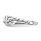 14K White Gold 3-Stone Diamond Engagement Ring