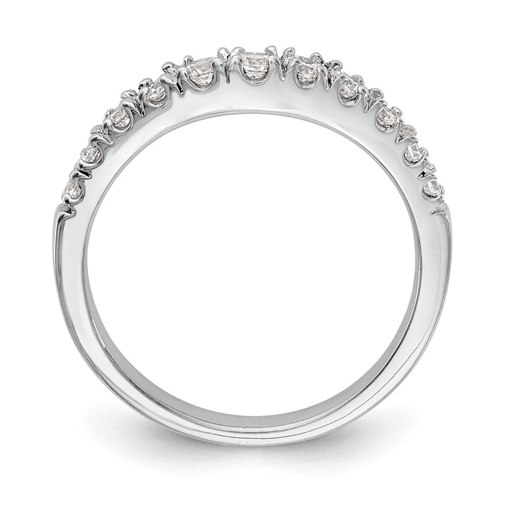14K White Gold Diamond Wedding Band