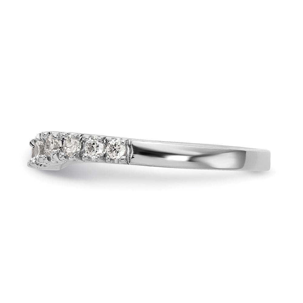 14K White Gold Diamond Wedding Band