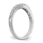 14K White Gold Diamond Wedding Band