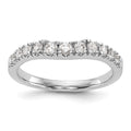 14K White Gold Diamond Wedding Band