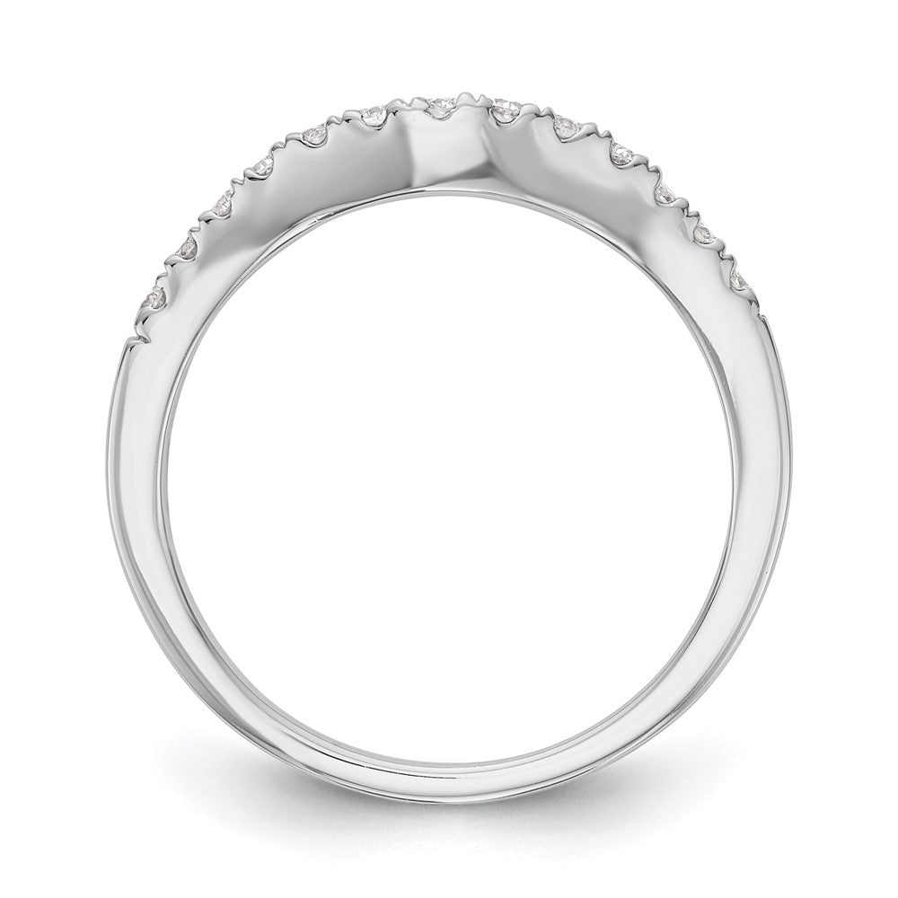 14k White Gold 1/3 carat Lab Grown Diamond VS/SI+ G+ Complete Wedding Band