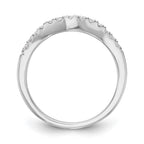 14k White Gold 1/3 carat Lab Grown Diamond VS/SI+ G+ Complete Wedding Band
