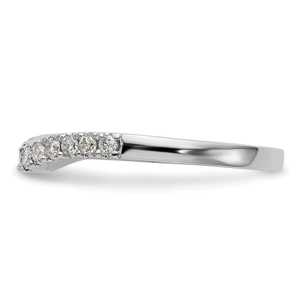 14k White Gold 1/3 carat Lab Grown Diamond VS/SI+ G+ Complete Wedding Band