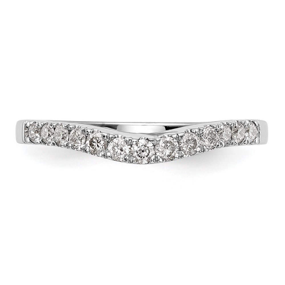 14k White Gold 1/3 carat Lab Grown Diamond VS/SI+ G+ Complete Wedding Band