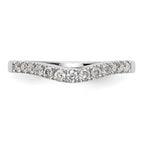14k White Gold 1/3 carat Lab Grown Diamond VS/SI+ G+ Complete Wedding Band