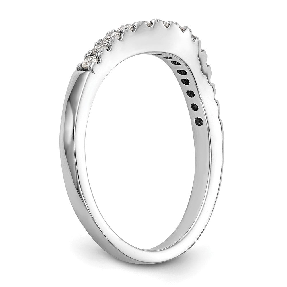 14k White Gold 1/3 carat Lab Grown Diamond VS/SI+ G+ Complete Wedding Band
