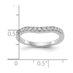 14k White Gold 1/3 carat Lab Grown Diamond VS/SI+ G+ Complete Wedding Band