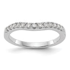 14k White Gold 1/3 carat Lab Grown Diamond VS/SI+ G+ Complete Wedding Band