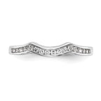 14k White Gold 1/5 carat Lab Grown Diamond VS/SI+ G+ Complete Wedding Band