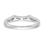 14k White Gold 1/5 carat Lab Grown Diamond VS/SI+ G+ Complete Wedding Band