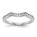 14k White Gold 1/5 carat Lab Grown Diamond VS/SI+ G+ Complete Wedding Band