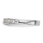 14k White Gold 1/2 carat Lab Grown Diamond VS/SI+ G+ Complete Wedding Band