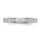 14k White Gold 1/2 carat Lab Grown Diamond VS/SI+ G+ Complete Wedding Band