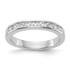 14k White Gold 1/2 carat Lab Grown Diamond VS/SI+ G+ Complete Wedding Band