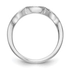 14k White Gold 1/8 carat Lab Grown Diamond VS/SI+ G+ Complete Wedding Band