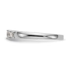 14K White Gold 3-Stone Engagement Ring