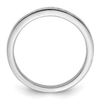 14K White Gold 1/6 carat Princess Diamond Channel-set Complete Wedding Band