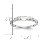 14K White Gold Baguette Diamond Complete Wedding Band