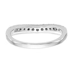 14K White Gold 1/3 carat Diamond Complete Wedding Band